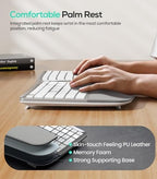 Nulea RT07B Wireless Ergonomic Keyboard - Split Keyboard, Wrist Rest, Natural Typing, Bluetooth and USB Connectivity, USB-C Rechargeable,Compatible with Windows Mac (Pink) - Image 4