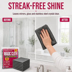 Genie Cloth Magic Cloth, Genie Magic Cleaning Cloths 6 Pack, XXL 16 x 12 Inch Microfiber Cleaning Cloths, Streak-Free & Lint-Free Magic Cloths for Windows, Glass, Stainless Steel, Screens and Cars - Image 3