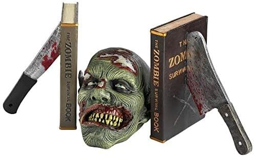 Design Toscano Dead Read, Bloody Zombie Sculptural Bookends, 11 inch - Image 2