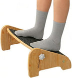 Under Desk Foot Rest, Adjustable Bamboo Ergonomic Footrest, 4 Heights by FILWH