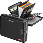 Fireproof Document Organizer with Lock, Fireproof Document Box by HAPPOUS