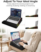 Laptop Stand with Wrist Rest, Reversible Lap Desk with Support - Image 4