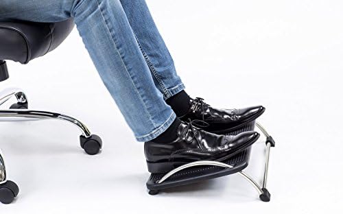 Mount-It! Tilting Footrest Under Desk | Ergonomic Office Foot Rest Adjustable | Computer Desk Foot Support | Large Platform Elevated Office Footrest with Non Slip Platform - Image 2