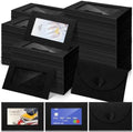 Uiifan 400 Pcs Window Gift Card Envelopes 4x2.8 Inch,Black by Uiifan