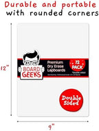 Board Geeks Bigtime 12 Pack 9x12 Classroom Whiteboards for Kids - Small Double-Sided White Board - White Boards Bulk Set, Classroom Essentials - Magnetic Dry Erase Boards for Students, Teacher - Image 3