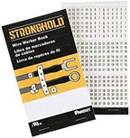 Panduit PCMB-1 Pre-Printed Wire Marker Book, Vinyl Cloth, .22 by 1.38-Inch L, 0 Thru 9 Legends Only by PanduitCorporation