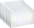 Azar Displays 122012 Self Adhesive Tape Clear Acrylic Wall Sign Holder Frame 11.5" W x 2.5" H - Landscape, 10-Pack by AzarDisplays