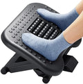 HUANUO Foot Rest for Under Desk at Work, Adjustable Footrest with Massage Texture and Roller, Ergonomic Foot Stool with 3 Height Position, 30 Degree Tilt Angle Adjustment for Home, Office by HUANUO