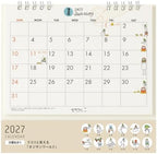 Midori 2027 Tabletop Calendar, M, Ojisan, 31410006 by DESIGNPHIL