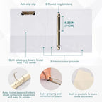 Frog 3 Ring Binders 1.5 Inch Clear View Three Ring Binders Versatile Binder for Work School Office Supply 1 Pack - Image 4