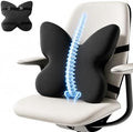 Memory Foam Lumbar Support Pillow,Back Support for Office Chair,Back Pillow for Chair,Ergonomic Lower Back Cushion for Desk Chair,Computer Chair,Gaming Chair and Car Seat,Washable Cover（Black） by FoKon