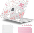 4-in-1 Hard Case for MacBook Neo 13 (A3404), Rabbits & Stars & Bows by WelcomeViseNewitems