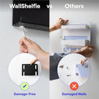 WallShelfie Bedside Wall Organizer & Dorm Decor for Dorm Room - Black - Image 5