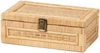 Rattan Box with Lid Decorative Natural Handmade Boho Baskets by VinneGenzz