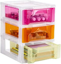 Stackable Desktop Organizer with 3 Drawers for Scrapbooking Storage by GenronCraft
