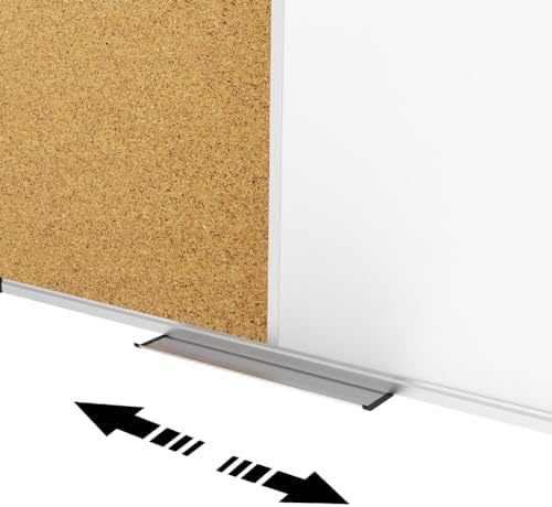 XBoard Magnetic Dry Erase Board Cork Board Combo, 48" x 36", Aluminum Frame - Image 6