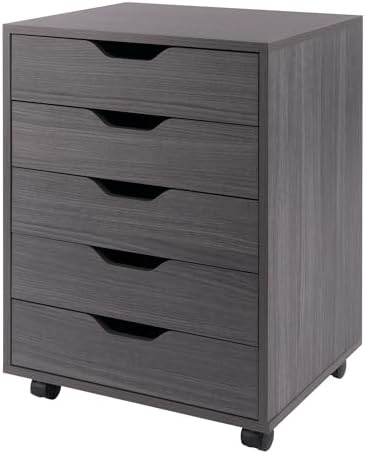 Winsome Halifax Mobile Storage Cabinet with Doors & Drawers, Stylish & Functional Home Storage Cabinet for Filing, Kitchen Organization, Moveable Furniture for Office, Dorms, Apartments by Winsome