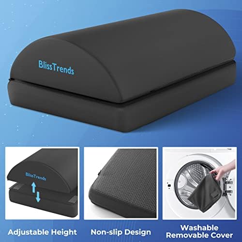 BlissTrends Foot Rest Under Desk, Foot Stool with 2 Adjustable Heights - Image 4