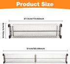 12 Pack Drawer Dividers for Clothes, 3.75" High, 10.83-20.08'' Adjustable - Image 2