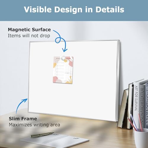 Magnetic Whiteboard, 24" x 18" Dry Erase White Board for Wall - Image 5