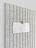 Slated Felt Bulletin Board Tiles | Cork Board Alternative for Walls | Wall Panels for Office & Home Decor | Aesthetic Pinboard & Photo Board | 12-Pack (11.8" x 11.8") with Adhesive | Barista - Image 3