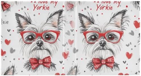 Pets Yorkie Dog Decorative 3 Ring Binder 1.5 Inch Large View Binders with Pockets Holds 200 Sheets File Organizer for Office College School, 2 Pack - Image 2