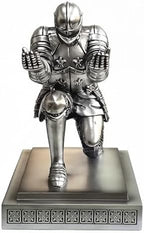 Knight Pen Holder Pen Stand Desk Organizer and Accessories Silver - Image 2