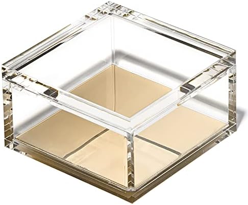 OfficeGoods Acrylic Desk Organizer with Gold Base, Medium - Image 3
