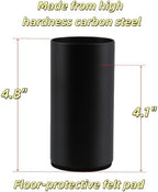 Round Steel Riser, 4.1-4.8 Inch Height, Fits 2.25 Inch Leg, 4Pcs Black - Image 5