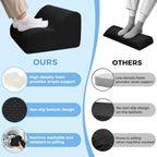 26D Foot Rest for Under Desk at Work, Ergonomic Memory Foam, Black - Image 6