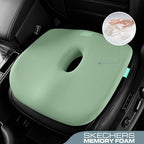Skechers Seat Cushion Memory Foam,Donut Pillow Office Chair Cushion for Tailbone Pain Relief,Butt Pillow for Office Chair,Car seat Cushion,Long Sitting Office Workers,and Car Drivers,Green - Image 2