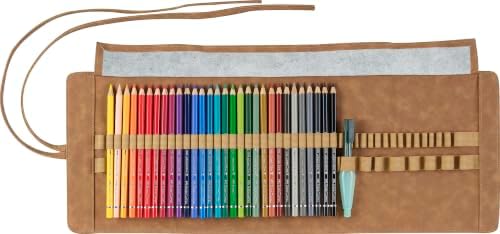 Faber-Castell 117530 Albrecht Dürer, Watercolor Pencils, Pencil Roll, Set of 30 Colors - Image 2