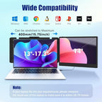 KEFEYA Laptop Screen Extender, 14" FHD 1080P IPS Laptop Monitor Extender Dual Screen, Portable Monitor for Laptops 13-17" with USB-C/HDMI Port, Plug n Play for Windows/Mac/Android/Switch/PS5 - Image 2