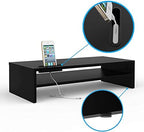 BONTEC Wood Monitor Stand Riser, 2-Tier Desktop Organizer - Image 4