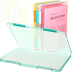 Affrolling 4 Pack A4 Plastic File Cases, Colorful Document Organizers by Affrolling