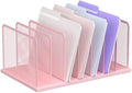 Kuntine.B 7-Section Upright Desk File Organizer Pink 1 Pack by KuntineB