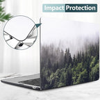 DONGKE for MacBook Air 13 Inch Case M5 2026 M4 2025 M3 M2 2024-2022 A3449 A3240 A3113 A2681, Plastic Hard Shell & Keyboard Cover & Screen Film for MacBook Air 13.6 Inch Case - Forest - Image 5