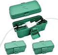 Hrensaw 3PCS Small Weatherproof Electrical Connection Box(Inner 5.5x3x2.2inch),Outdoor Electrical Box,Waterproof Extension Cord Covers for Plug, Extension Cables, Holiday Lights,Green by Hrensaw