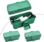 Hrensaw 3PCS Small Weatherproof Electrical Connection Box(Inner 5.5x3x2.2inch),Outdoor Electrical Box,Waterproof Extension Cord Covers for Plug, Extension Cables, Holiday Lights,Green by Hrensaw