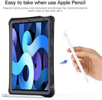 IP68 Waterproof Case Compatible with iPad Air 11-in. M3/M2 4th/5th Gen A3226/7 A2902/3 w/ [Pencil Holder] Kickstand Lanyard Shock-Dust-Proof Full-Sealing Cover Compatible with Magic Keyboard - Image 5