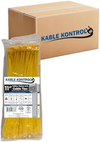 Kable Kontrol Cable Zip Ties, 11 Inch, 8500 Pcs, 50lbs Test, Yellow by KABLEKONTROL%C2%AE