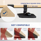 VIVO Black Clamp-on Mouse Pad Holder Platform, MOUNT-MS01A - Image 6