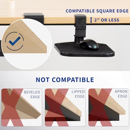 VIVO Black Clamp-on Mouse Pad Holder Platform, MOUNT-MS01A - Image 6