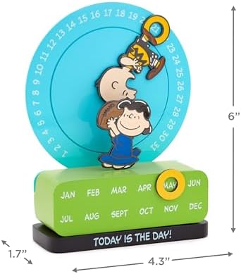 Hallmark Peanuts Magnetic Perpetual Calendar (Charlie Brown and Lucy) - Image 3