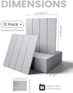 Fluxynara Felt Bulletin Board & Cork Board Alternative, Soft Gray - Image 2