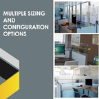 OBEX Acrylic Mounted Small Brackets Quality Desk Privacy Panel & Divider for Your Office Cubicle-Increase Separation & Improve Productivity, 24" x 72", Frosted - Image 6
