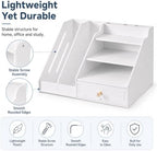 Desk Organizer with Drawer, Office File Organizer, Paper Tray & Pen Storage - Image 6