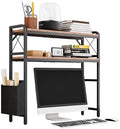 Desk Hutch Dorm with Adjustable Shelves and Side Pockets by VERSASKY