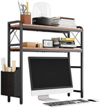 Desk Hutch Dorm with Adjustable Shelves and Side Pockets by VERSASKY