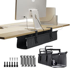 Ascrono Original Under Desk Cable Management Tray, Black, 27.3" by Ascrono